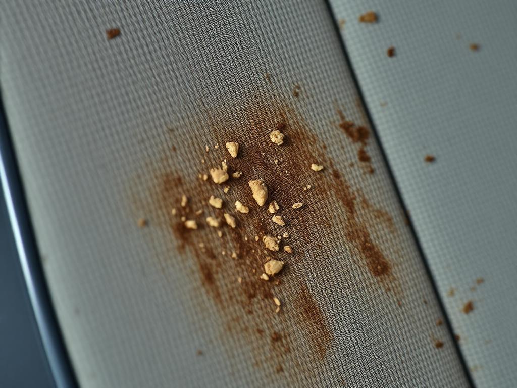 Sièges tissu — shampoing et extraction — avant nettoyage AJ ÉCLAT